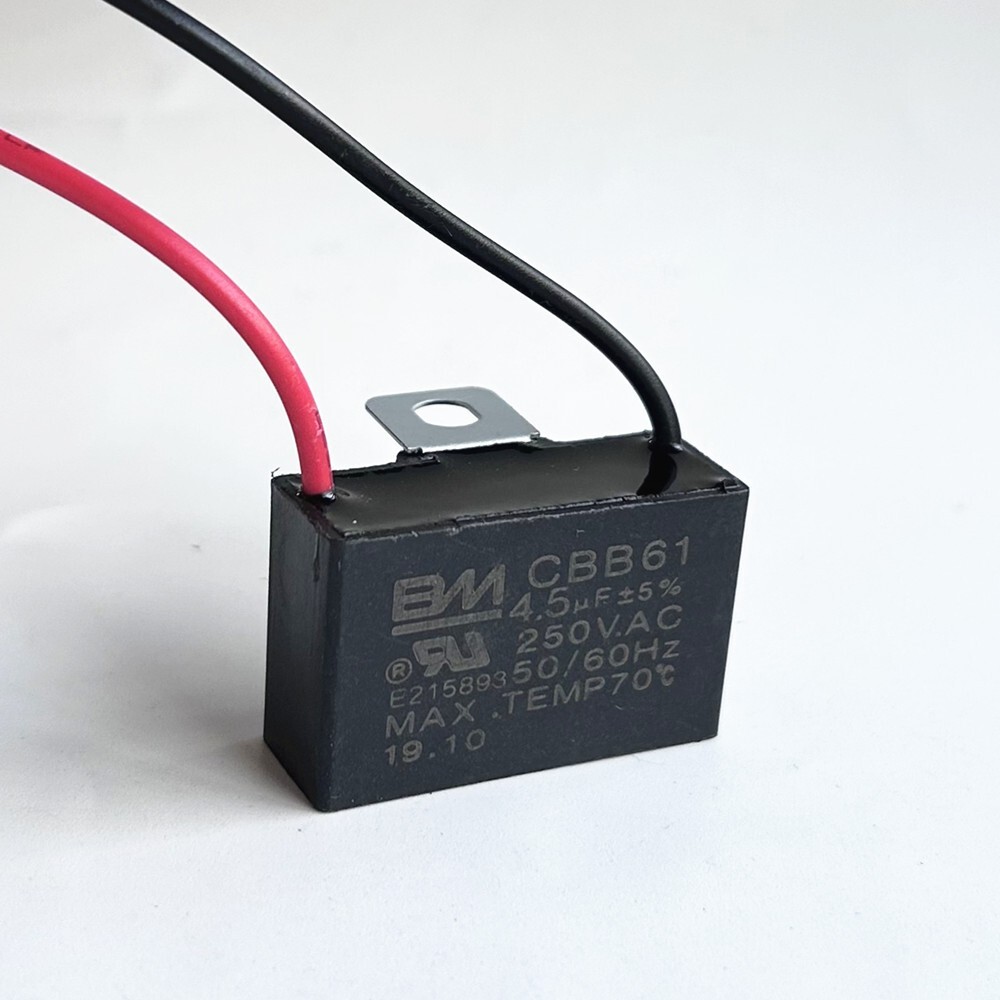 CBB61 4.5mfd 4.5uf 4.5 UF 250V AC Ceiling Fan MOTOR START Capacitor 2 WIRES