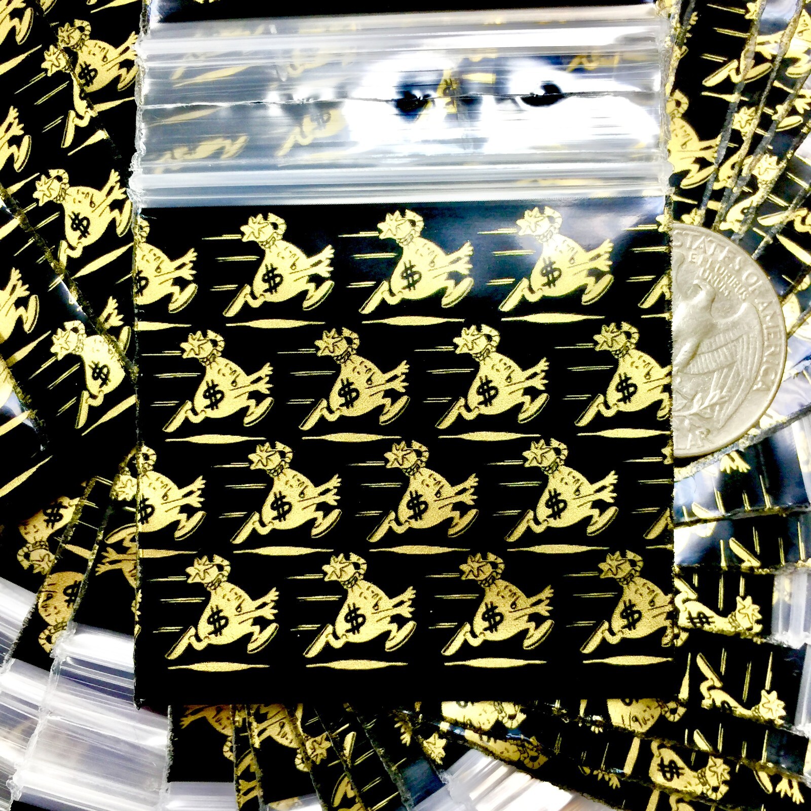 BaggiesSince1987 – 2020 Zip Seal BAGS 50 DESIGN MIX 1000 METALLIC P, 👀Details🔽