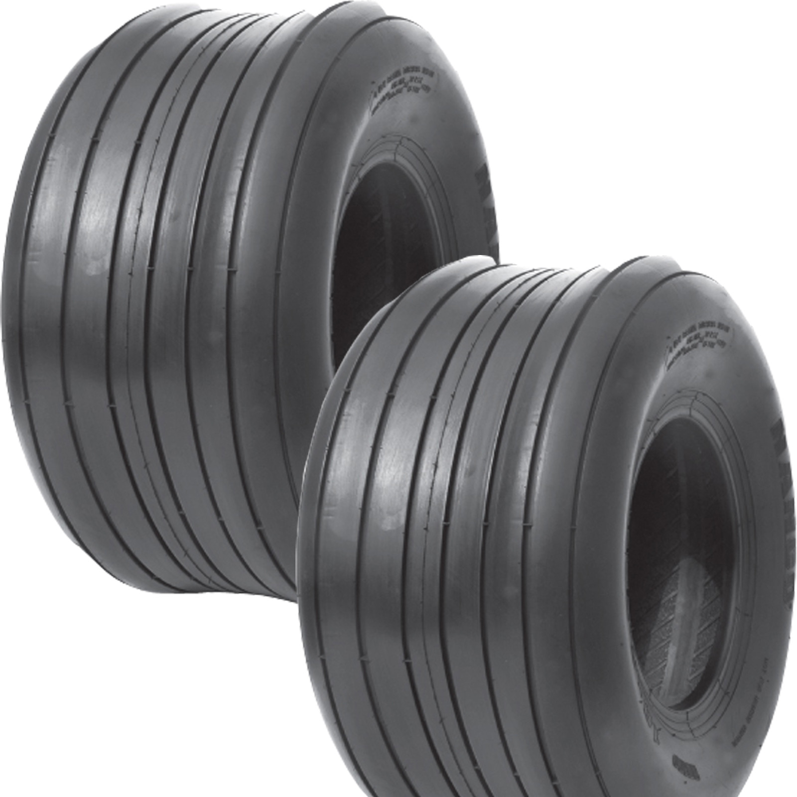2) 15×6.00-6 Hay Tedder Farm Implement AG TIRE RIB 6ply T-L 710 lb wt capacity