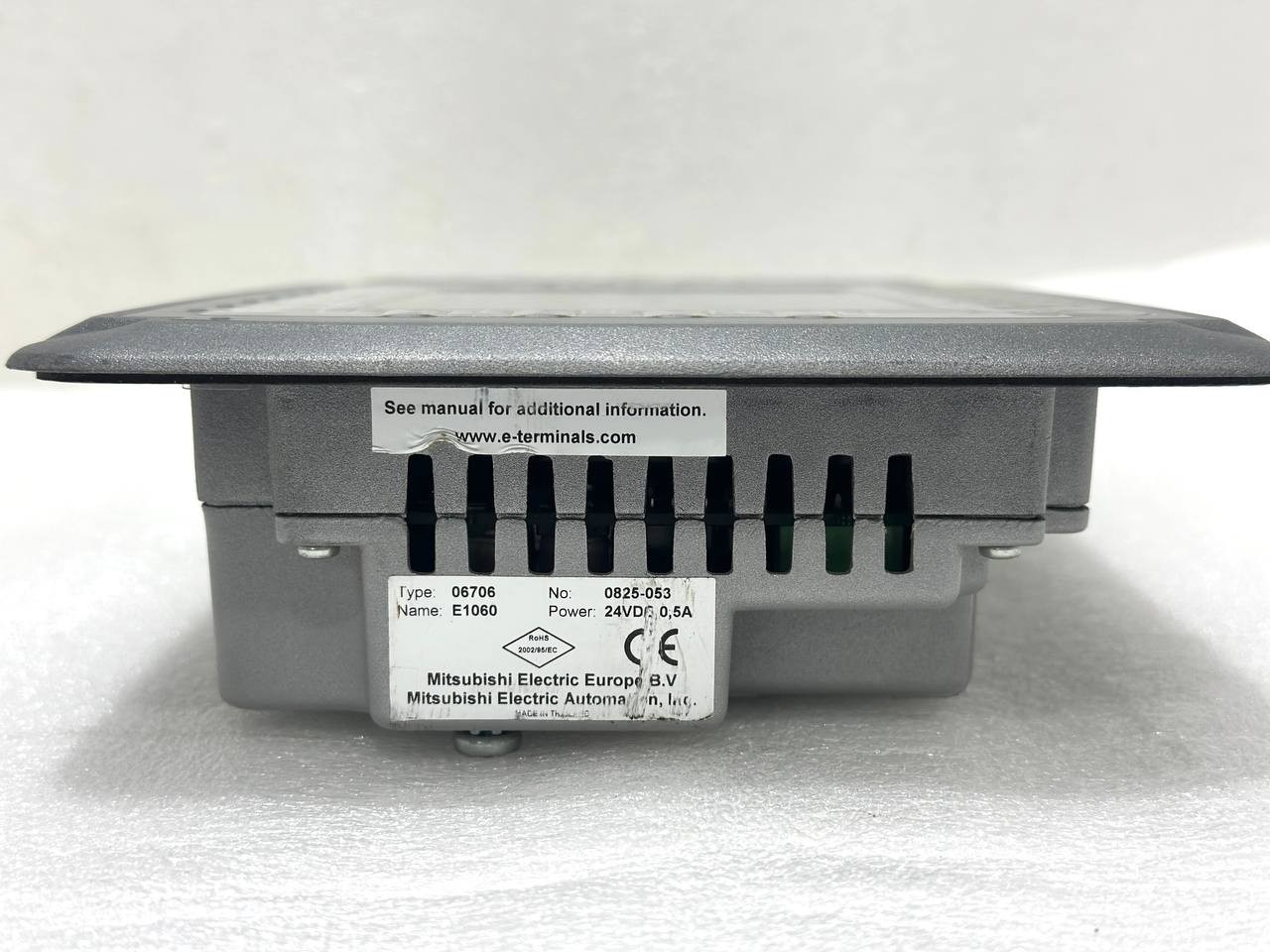 Mitsubishi Beijer Electronics Operator Panel Name: E1060 TYPE: 06706