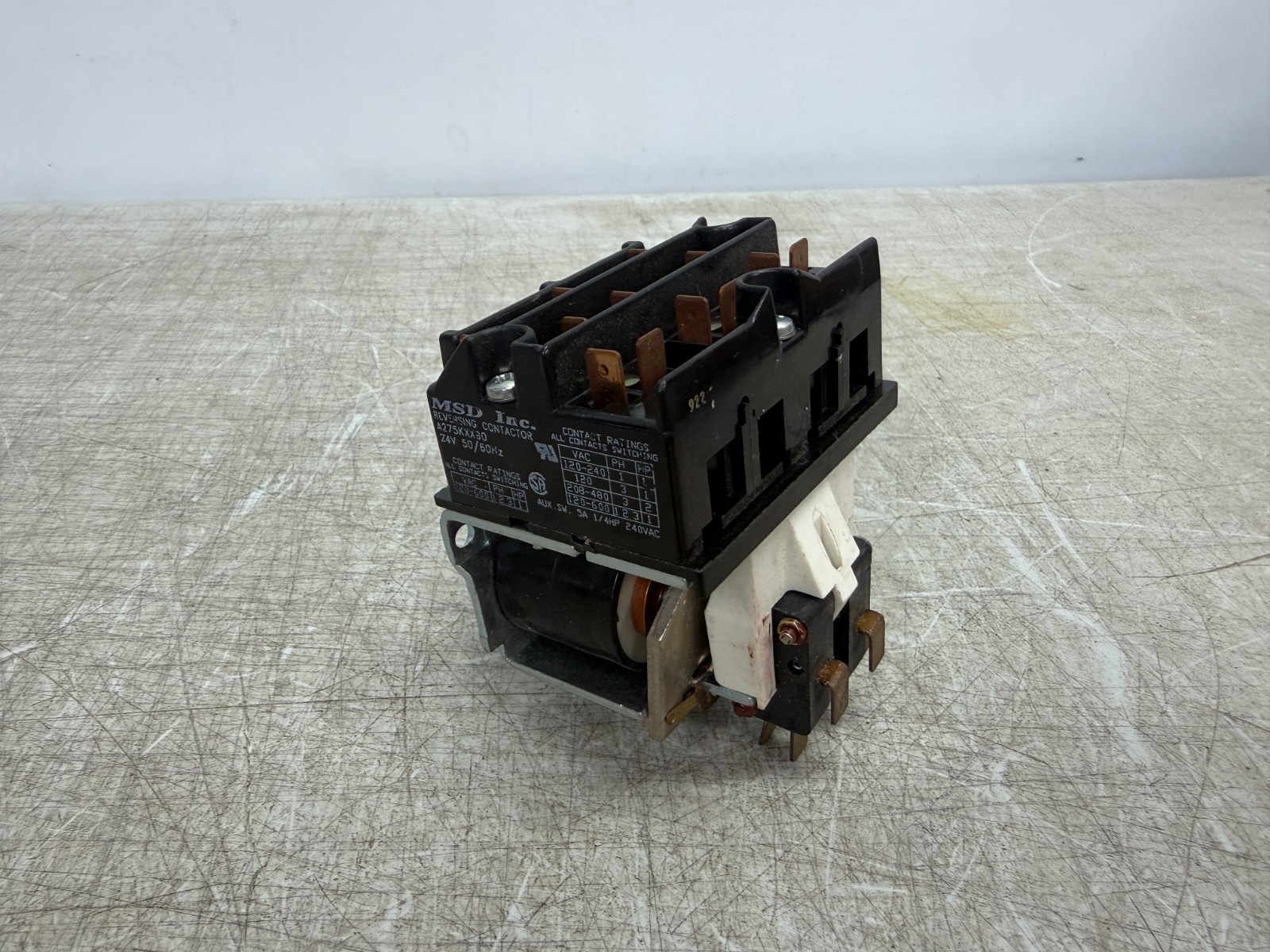 MSD inc. A275KXX90-24VAC Coil, Reversing Contactor, 3PST-NO-DM, 15A New