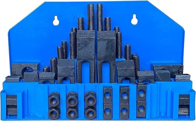 Hold Down Clamp Clamping Set Kit Bridgeport Mill (5/8″ Slot 1/2″ Stud)