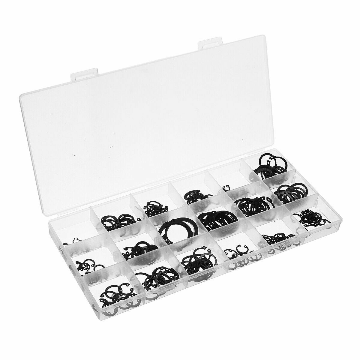 225pcs Snap Ring Assortment Retaining Snap Hook Ring C Clips External Circlip