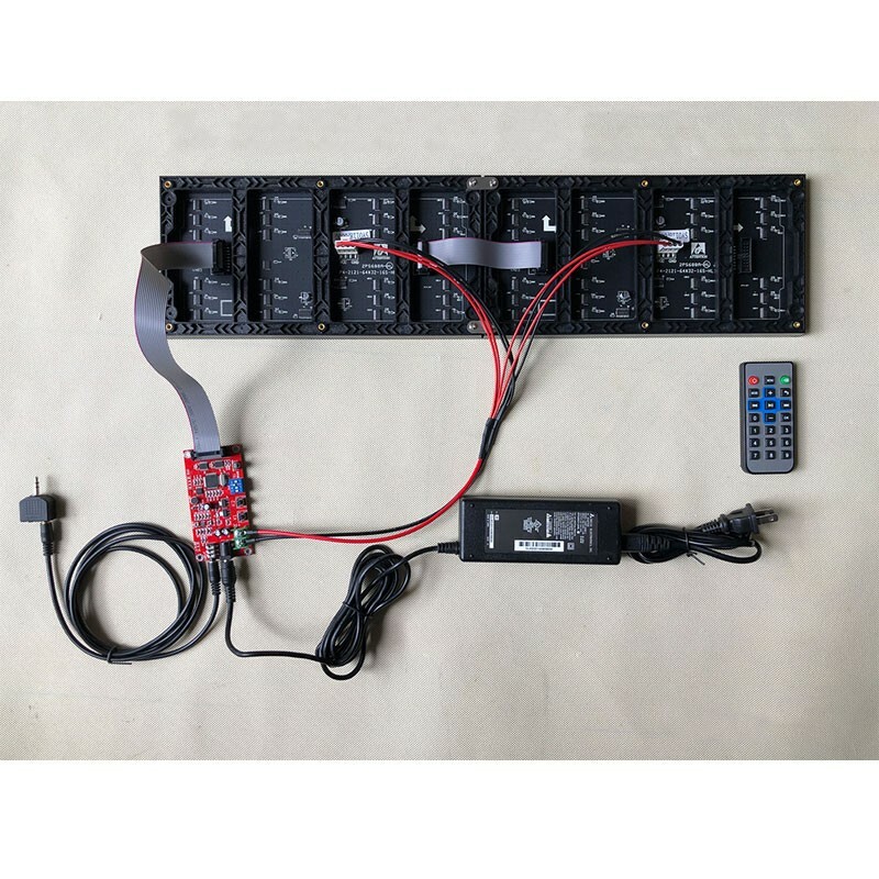 AS1000 RGB Sound Control Music Spectrum Display Rhythm Light 2*P4 Controller sup