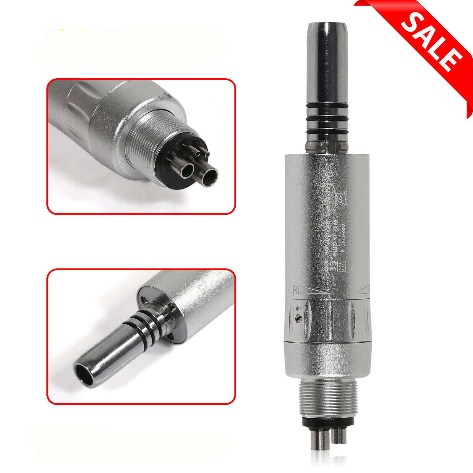 Dental Slow Low Speed Internal Spray Air Motor E-Type Handpiece 4Hole fit NSK WY