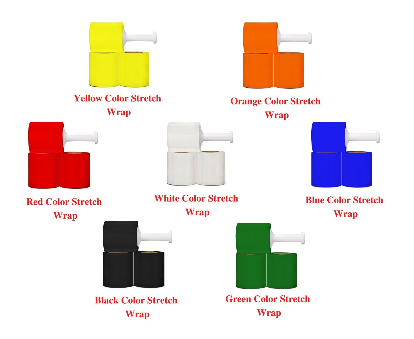 Mini Stretch Wrap with Plastic Handle 5″ x 1000′ FT 80 Gauge Pallet Shrink Film