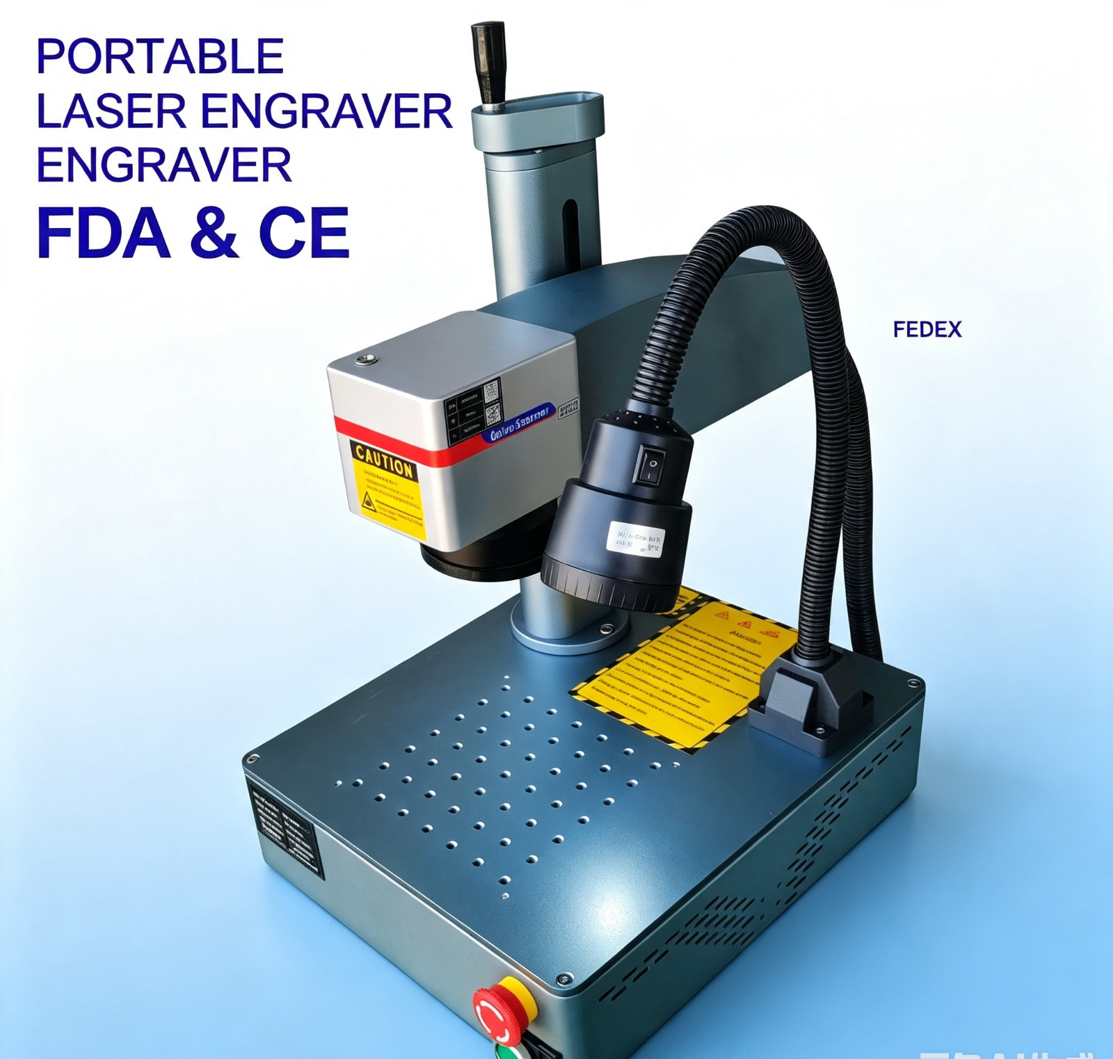 50W Fiber Laser Marking Cutting Machine Metal Jewelry Custom Photo Logo Engraver
