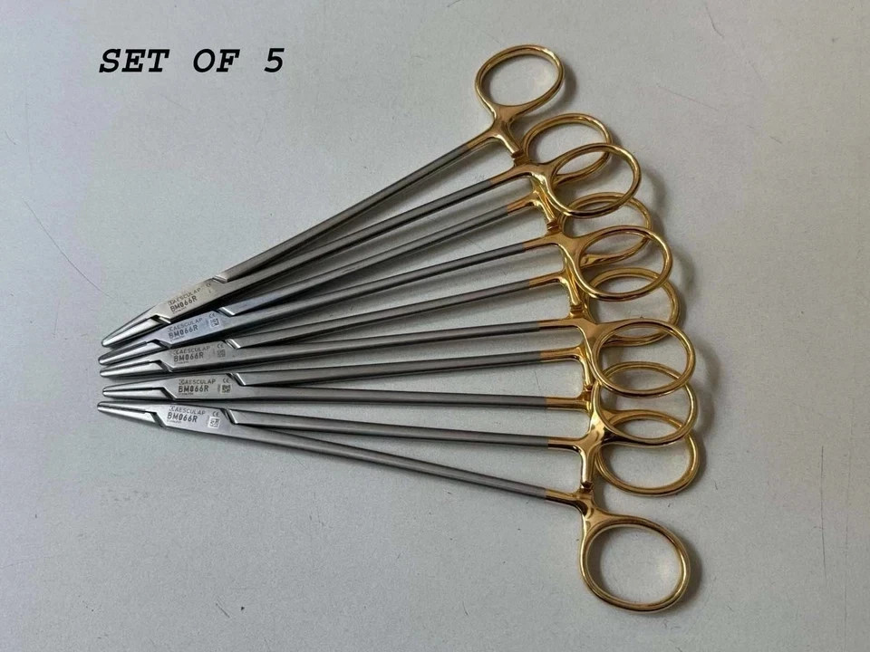 ( LOT OF 5 ) 180mm Needle Holder FINE GRIP 7″ FOR SURGICAL USE