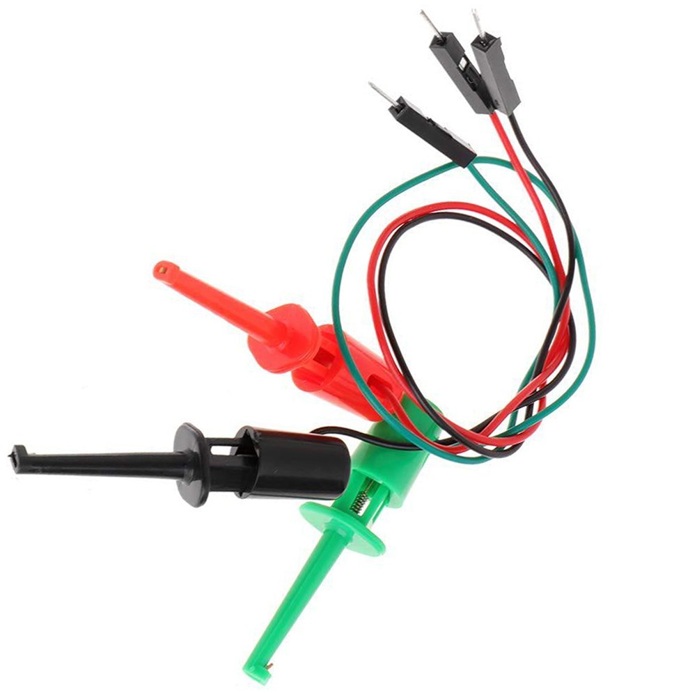 Convenient Test Hook Clip Set for Circuit Testing Assorted Colors 20cm Length