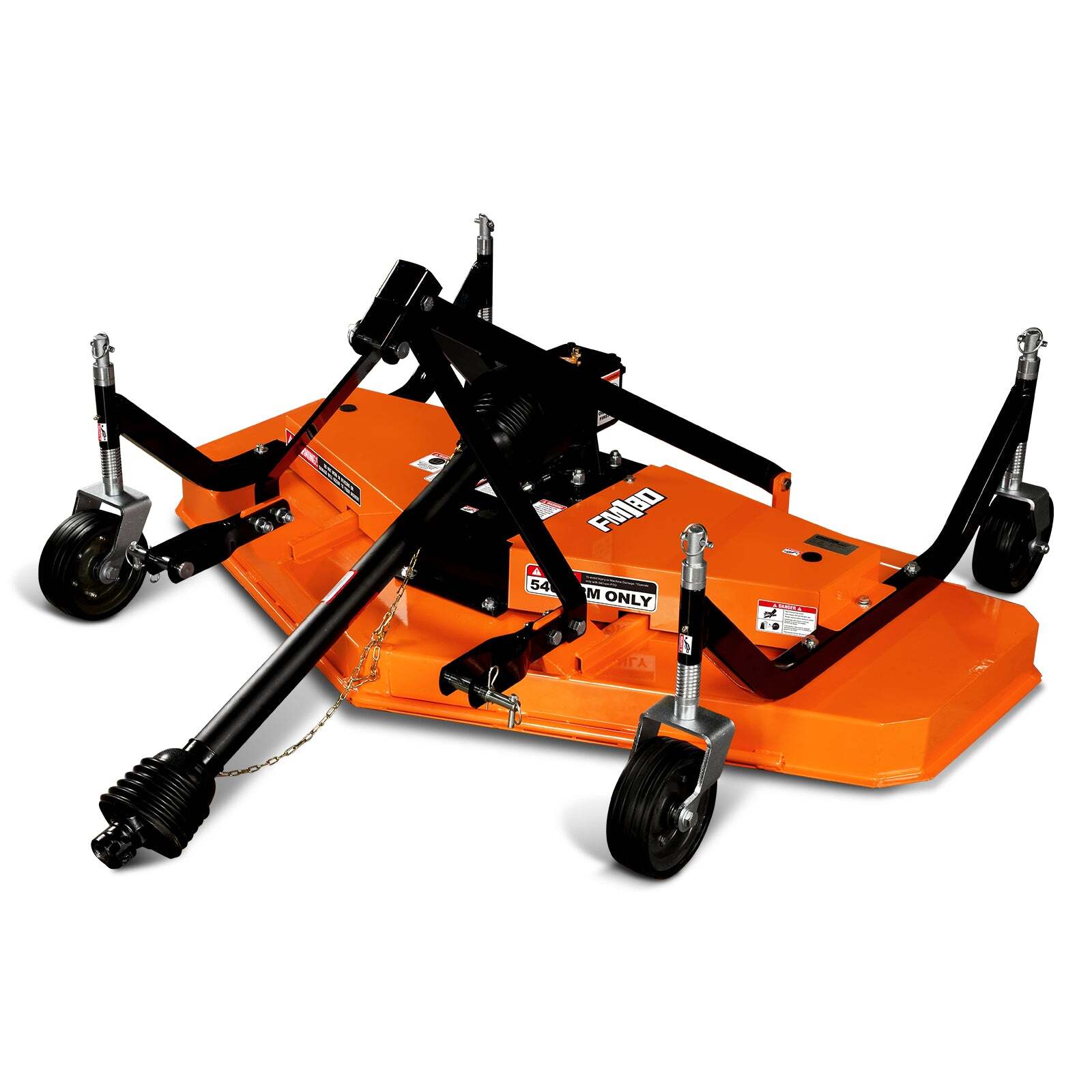 MechMaxx 3 Point PTO 4-Tires 72” Finishing Mower For 18-50hp Tractor, FM180