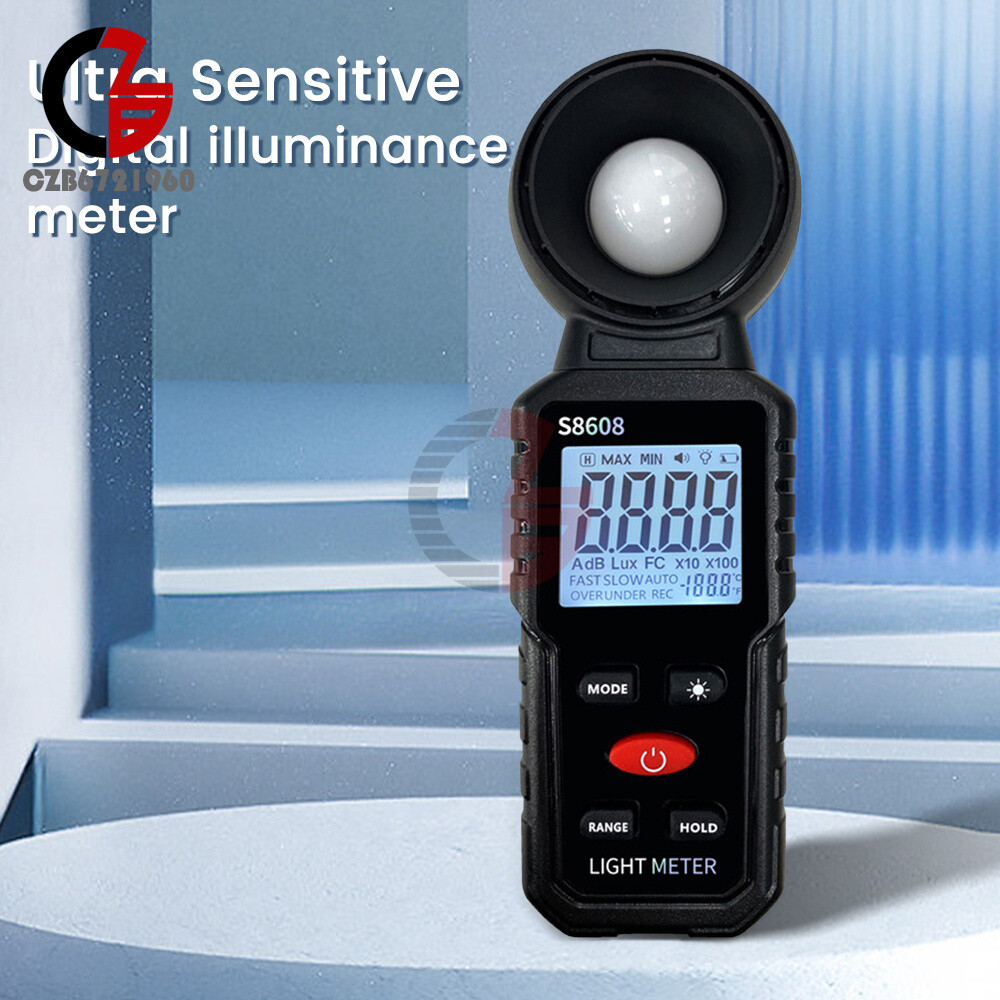 Light Meter Digital Illuminance Meter Luxmeter Luminometer Photometer 200000Lux