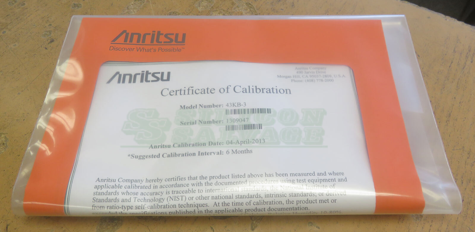 Anritsu 43KB-3 Fixed Attenuator 3 dB DC to 26.5 GHz K(m) – K(f) NEW
