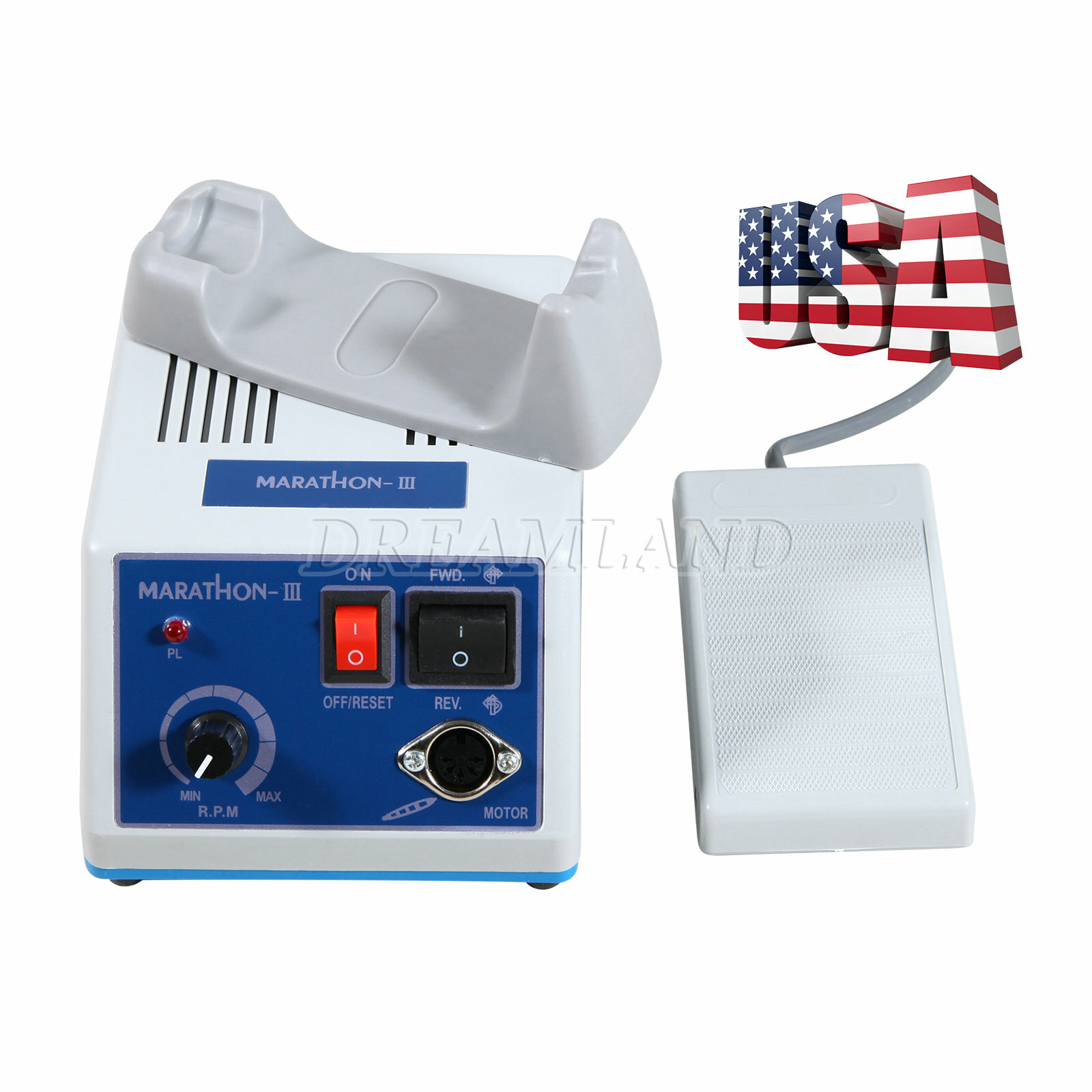 Marathon Electric Micromotor 35K RPM Contra Angle/Straight Handpiece/Burs/Cups