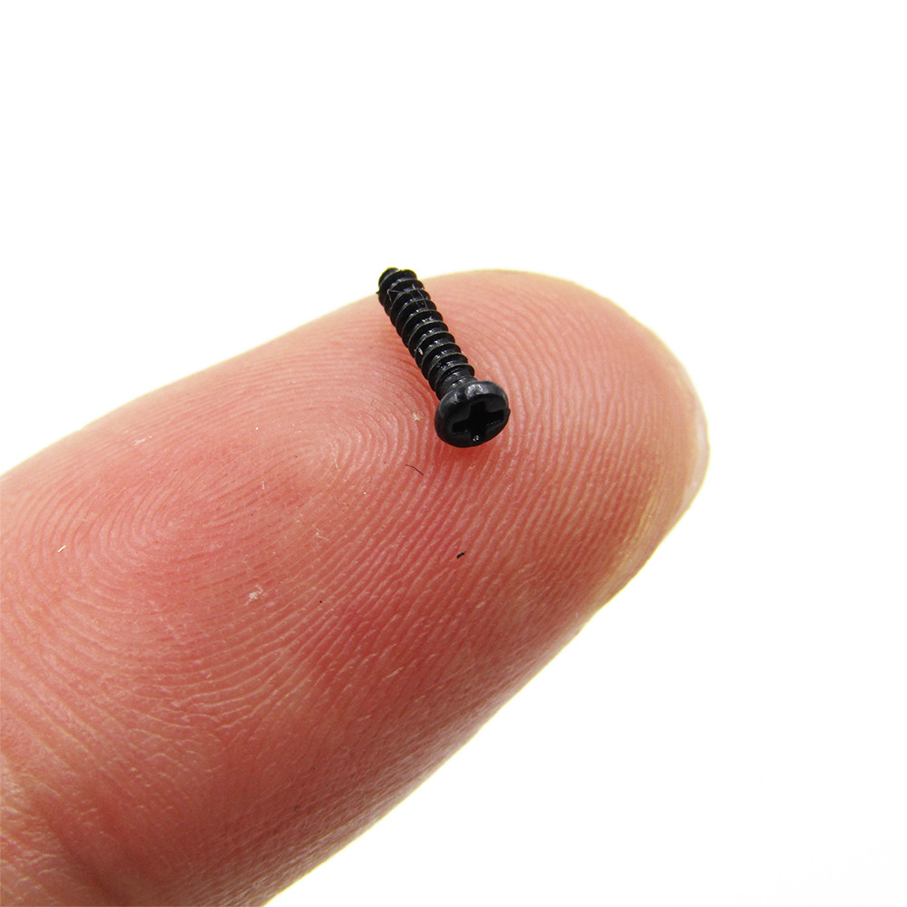 Black Small Self Tapping Screw Phillips Pan Head M1/M1.2/M1.3/M1.4/M1.5/M1.6/1.7