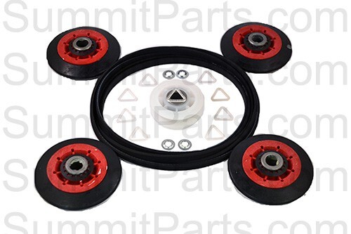 4392067-REPAIR KIT, DRUM BELT 4 DRUM ROLLERS & IDLER PULLEY FOR WHIRLPOOL