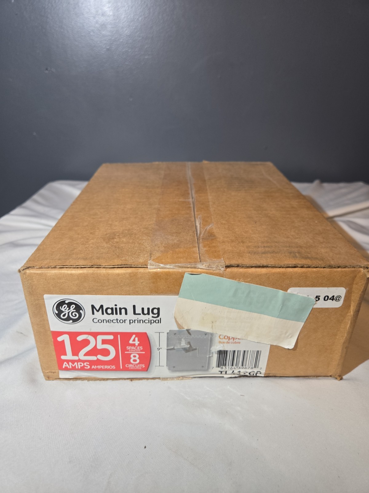 GE PowerMark + 125 Amp 4 Space 8 Circuit Indoor Main Lug Circuit Breaker Panel