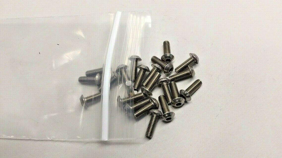 Machine Screw BSP04012-20 Button Socket Pan M4-0.7 X 12mm (Pack of 20) Stainless