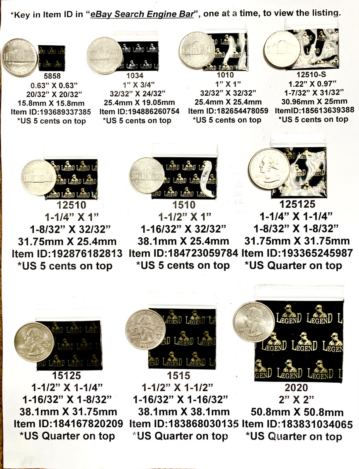 BaggiesSince1987 – 1515 Design Zip Bags 100PCS CASH ONLY on SILVER, READ DETAILS