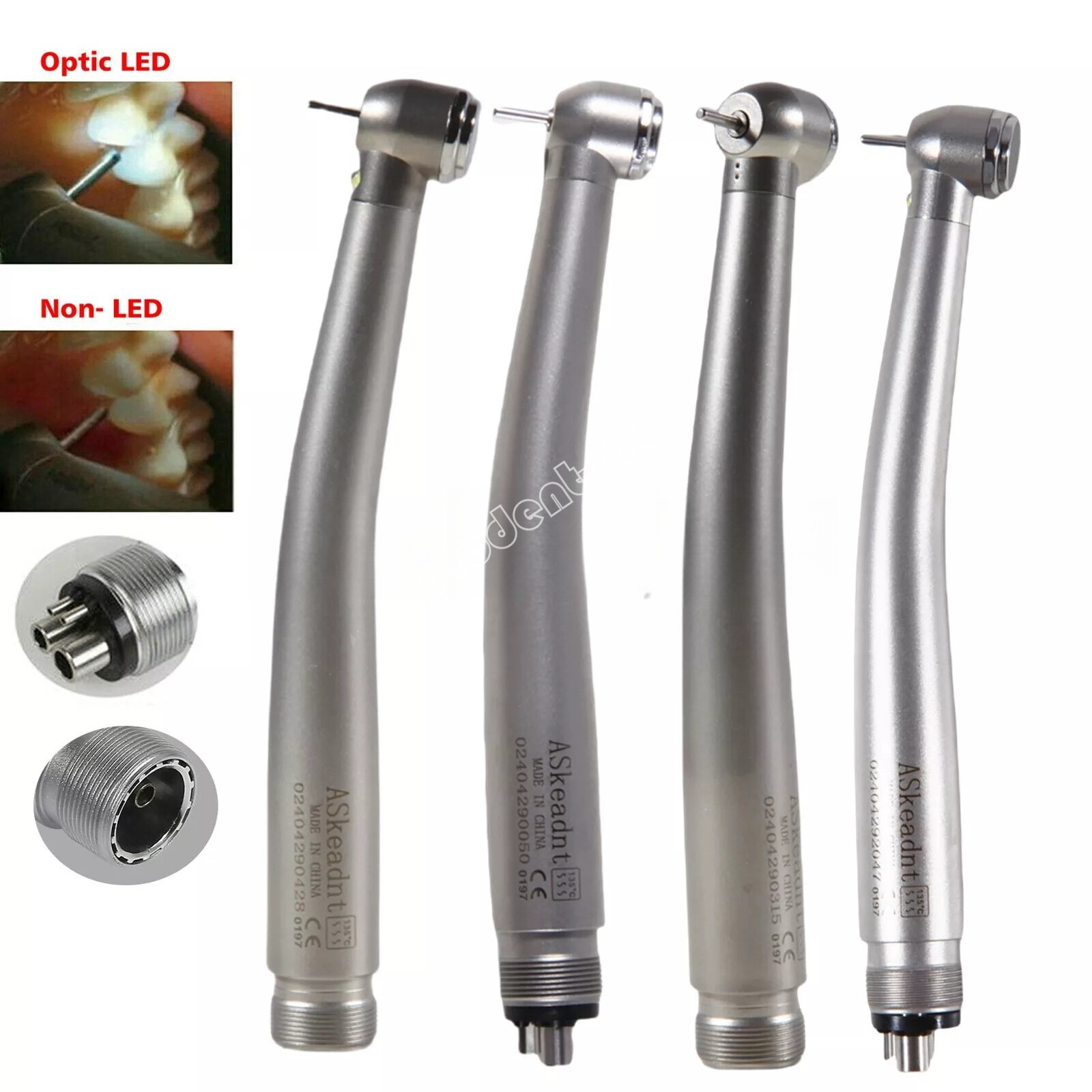 NSK Style Dental Fiber Optic LED E-generator / High Speed Handpiece 2/4H ty