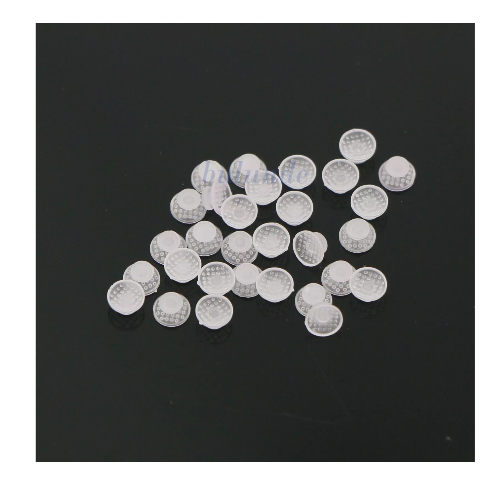 US 100Pcs Dental Ortho Lingual Buttons Ceramic/Metal Bondable Round Mesh Base