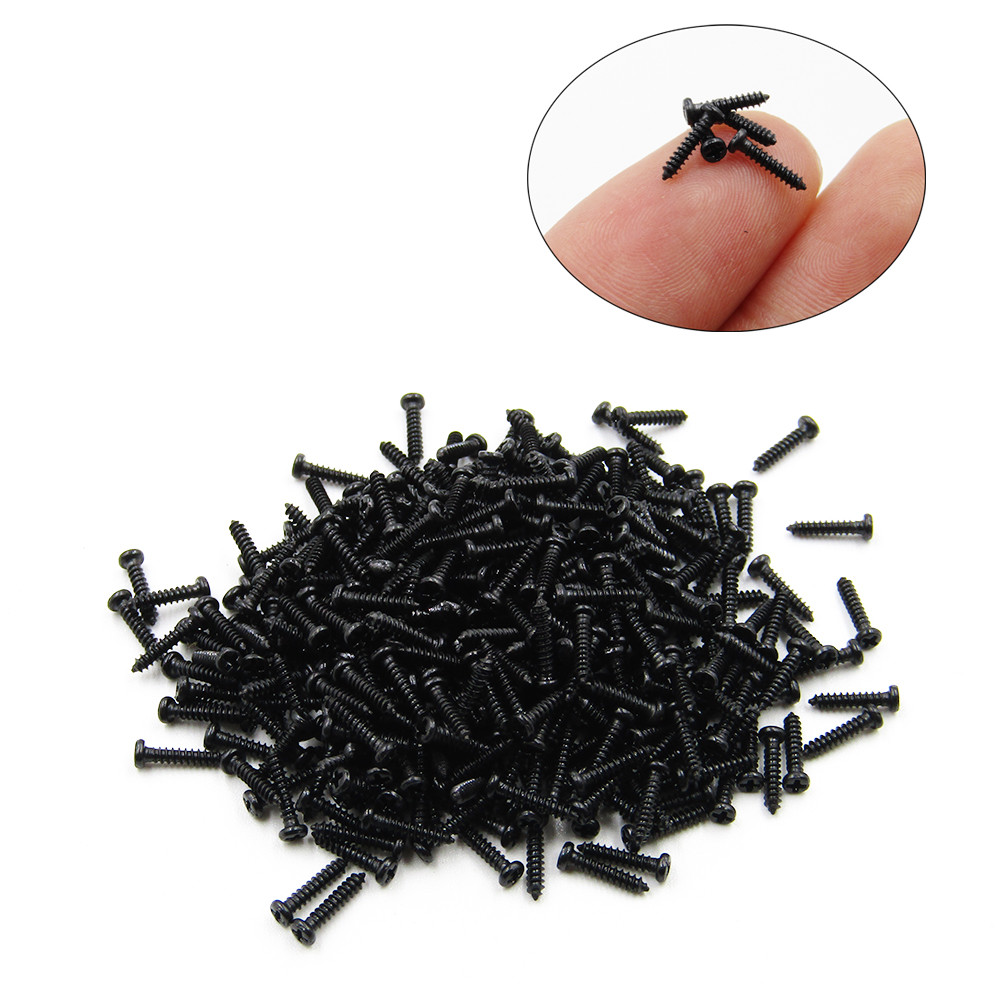 Black Small Self Tapping Screw Phillips Pan Head M1/M1.2/M1.3/M1.4/M1.5/M1.6/1.7