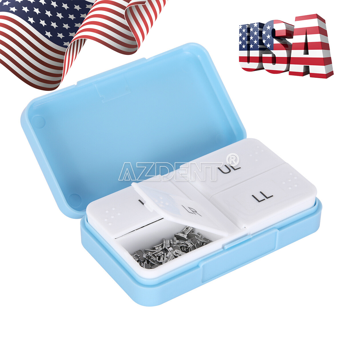 200pcs Dental Ortho Buccal Tubes N-Conv Roth.022 Bondable Monoblock 1st Molar