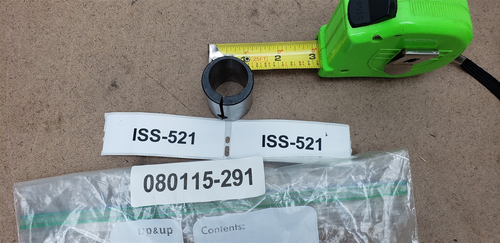 1″ ID Eccentric Spring Steel Split Bushing 1.33″ OD 1.72″ T Manurhin 490-544