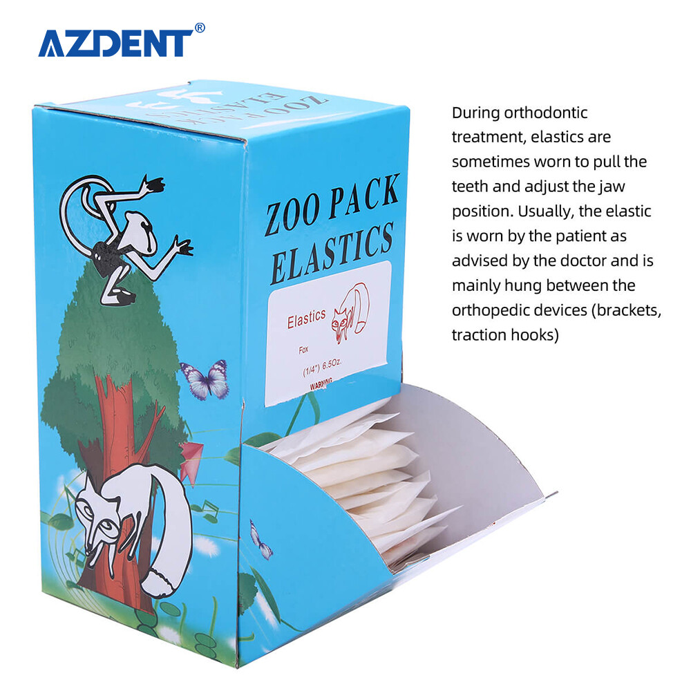 5000pcs Orthodontic Dental Elastics Band Animal images Fox Rabbit Squirrel