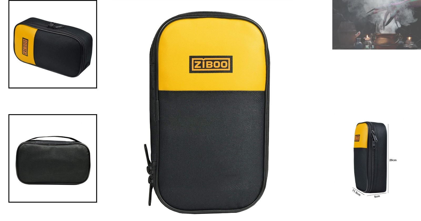Versatile Yellow & Black Soft Case for Multimeter Protection – Certified
