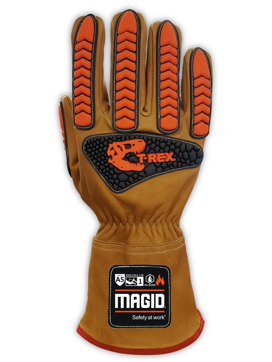 Magid T-Rex Inferno Series Oil Blocking Welders Fr Impact Glove Xl Cut Level