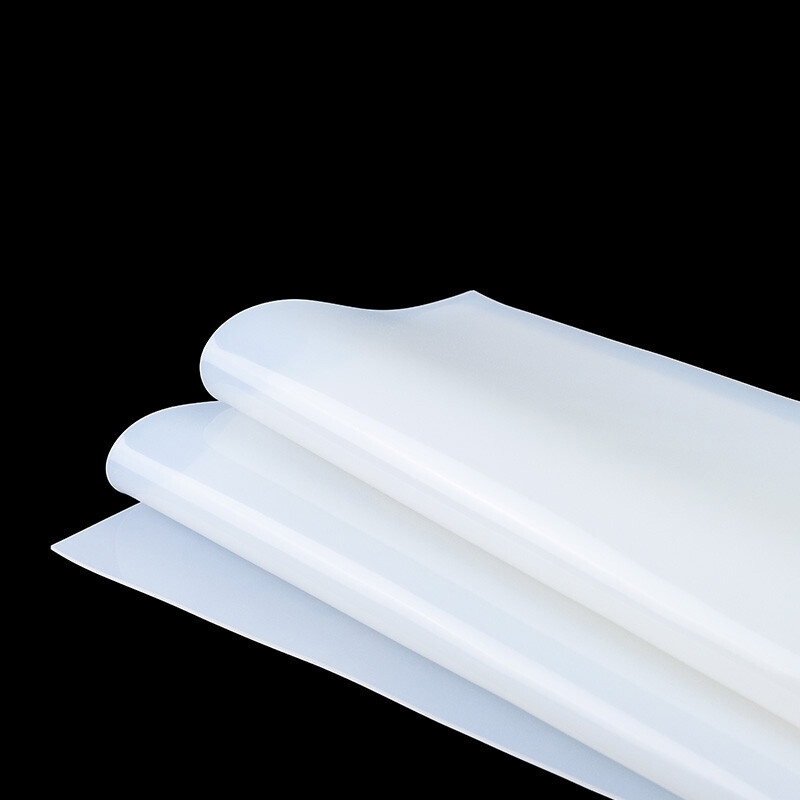 White Silicone Rubber Sheet High Temp Panel For Gaskets DIY Material 3x500x500mm