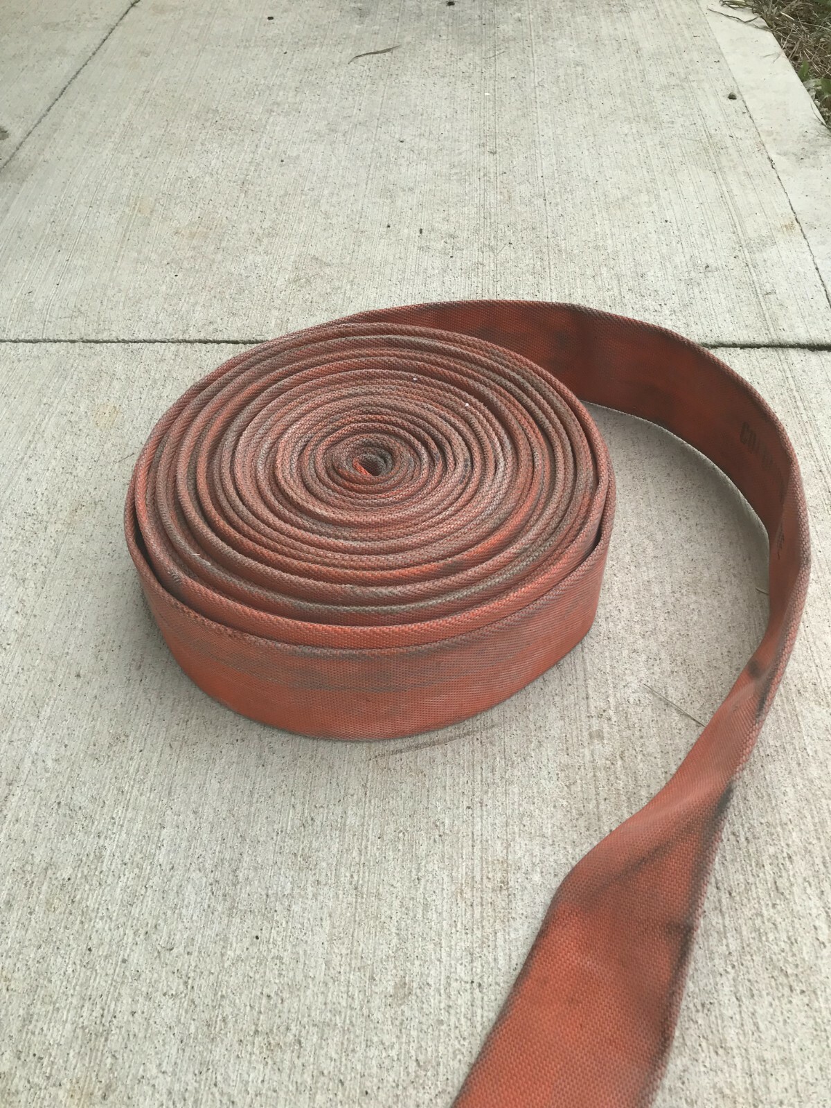  4 1/4″ wide Fire hose for boat docks, abrasion protection etc. 10’ length