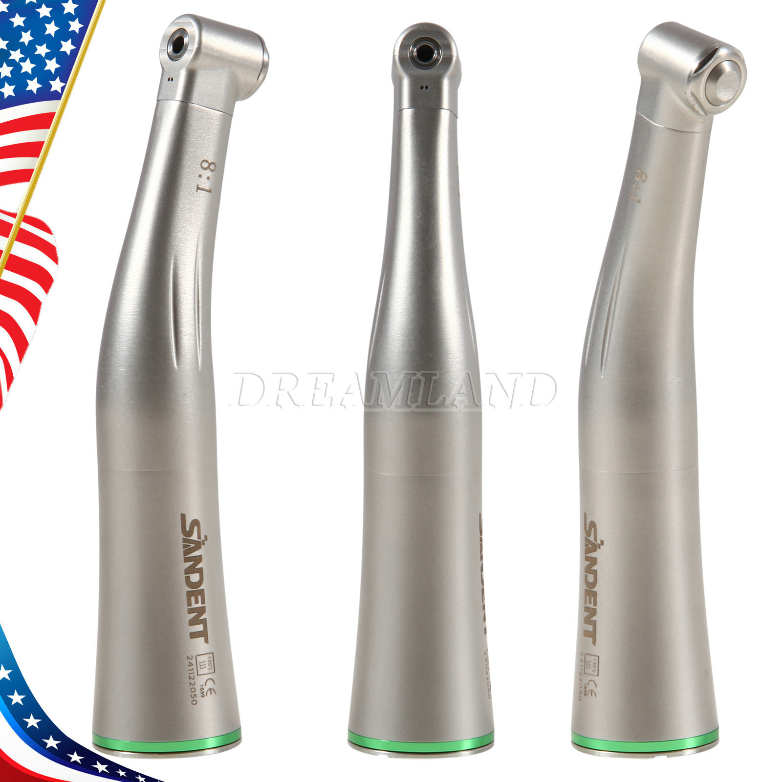 Dental 8:1 Endo Handpiece For Promark Endodontic Motor Contra Angle Push E-Type