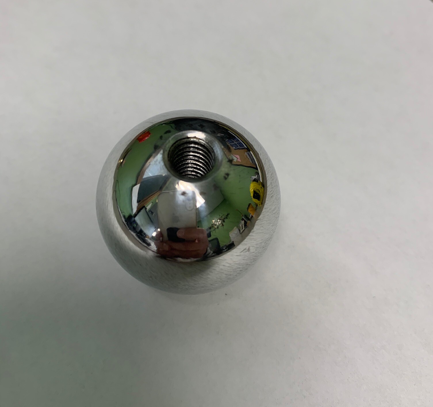 Corona Nut, Ball, Sphere, 1-3/8″ Dia. 1/4-20 thread 5/8″ Depth , High Voltage