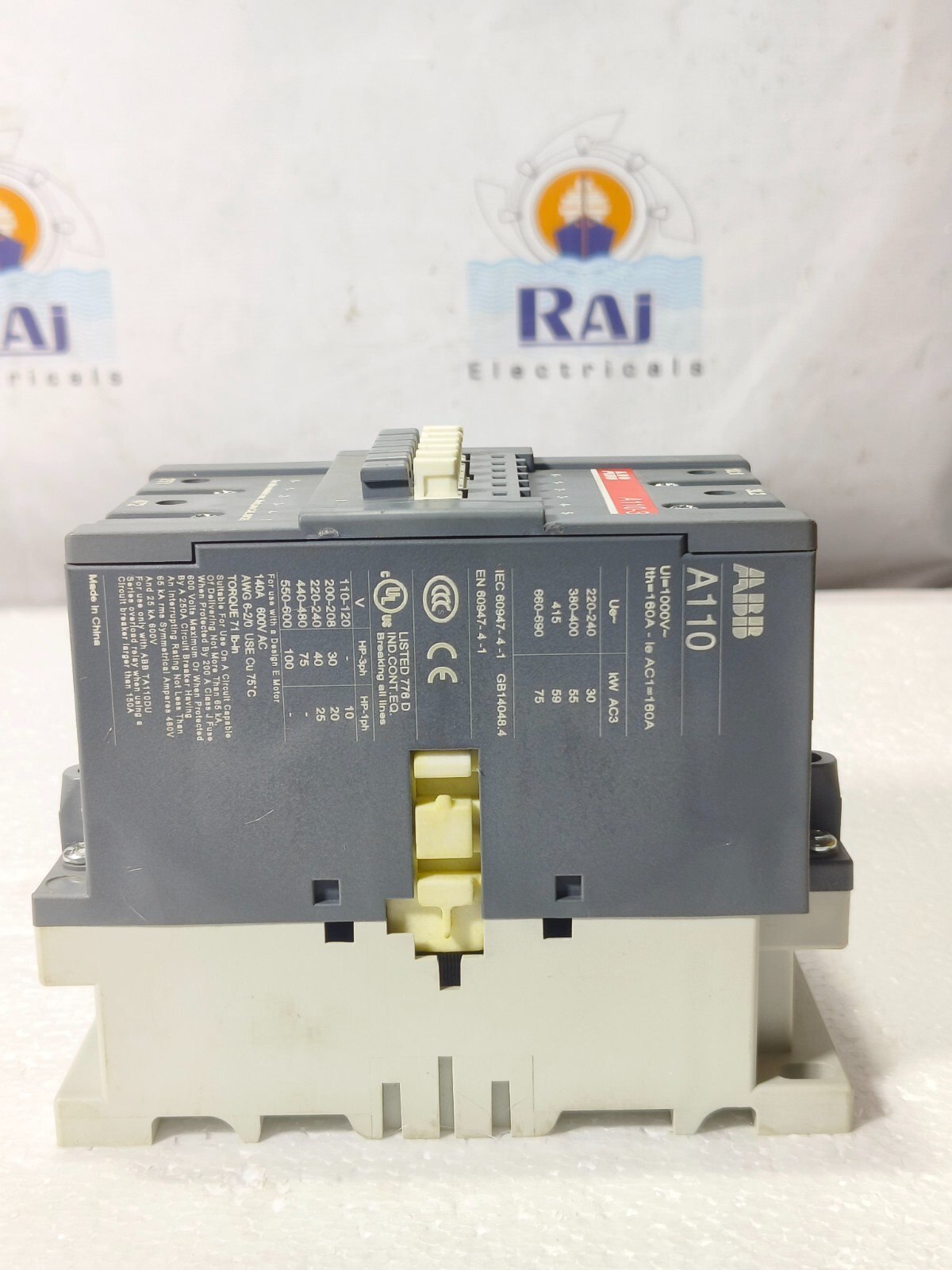 ABB A110-30 3POLE 220-240V 50/60Hz 160A MAGNETIC CONTACTOR A11030 A110