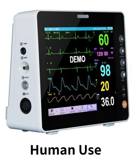 8-inch Multi-parameter Portable Patient Monitor ECG NIBP Spo2 TEMP RESP