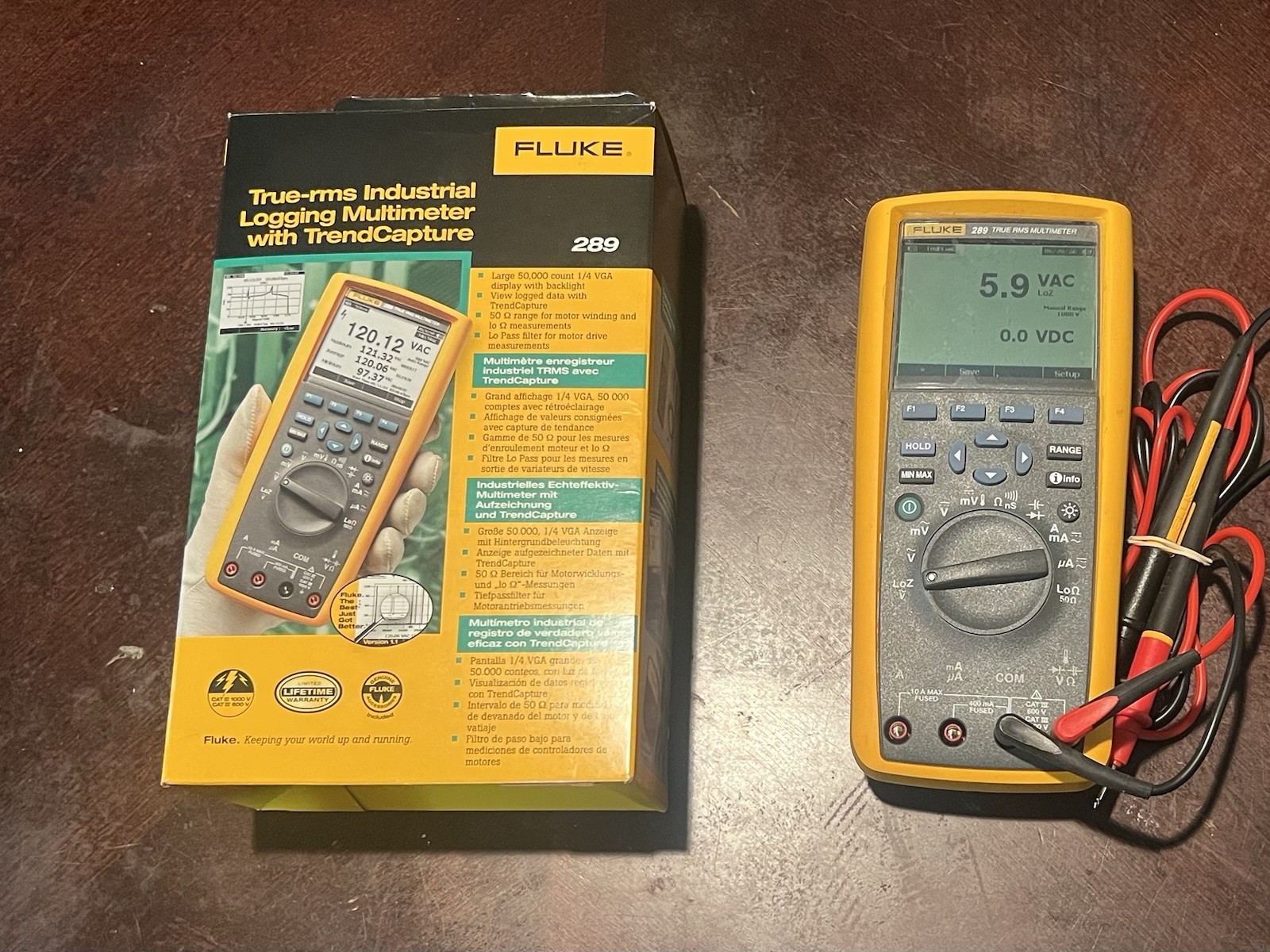 Fluke 289 True-RMS Industrial Logging DMM With Trend Capture
