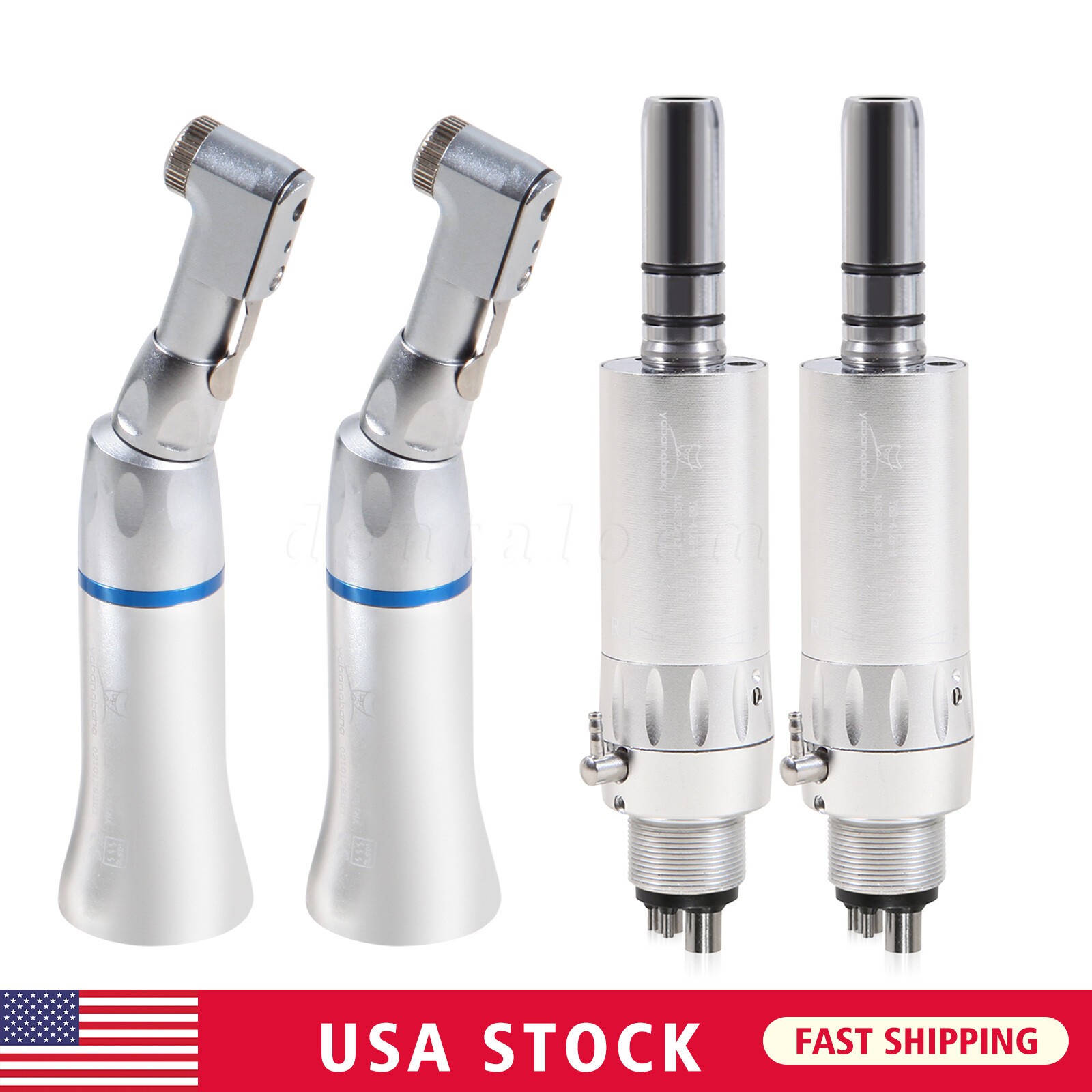 1-5 Yabangbang Dental Slow Speed Handpiece Contra Angle /Air Motor 4Holes Attach