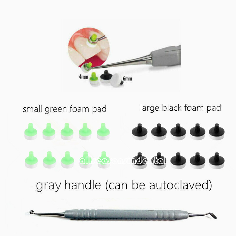 Dental Composite Resin Veneer Molding Foam Pads Molding Filling Spatula Handle