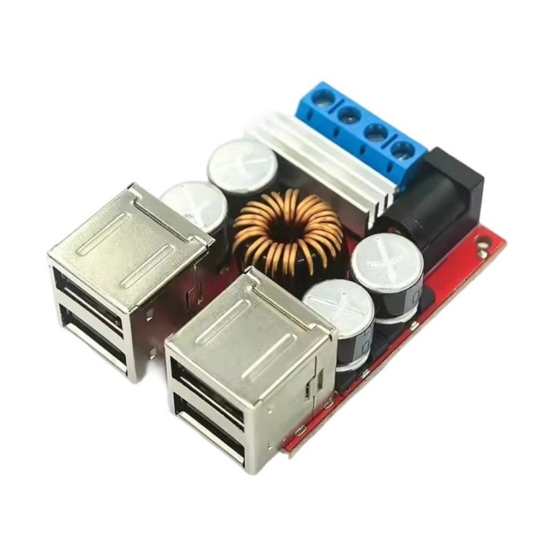 8V35V To 5V8A Power Reduction Device Power Steps down Module 4USB Charging Port