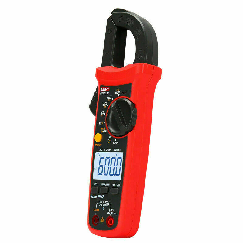 UNI-T UT202A+ Data Hold 600A DC/AC Voltage AC Current Resistance Clamp Meter