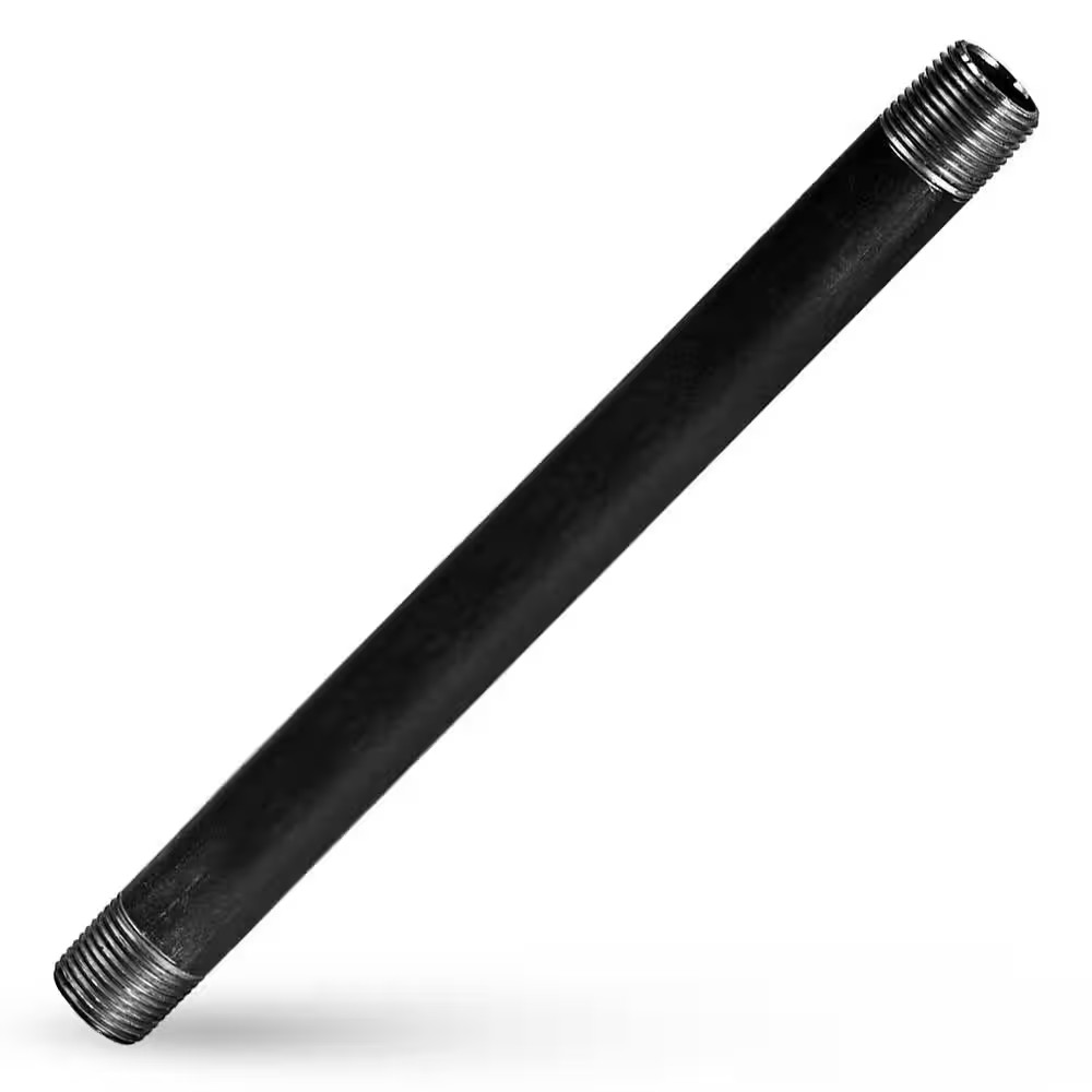 2 In. X 18 In. Black Steel Pipe