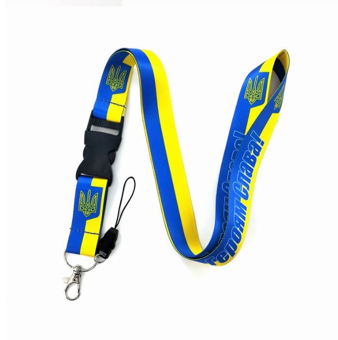 Ukraine Lanyards ID Badge Holder ID Card Pass Mobile Phone Straps Badge Key Hold