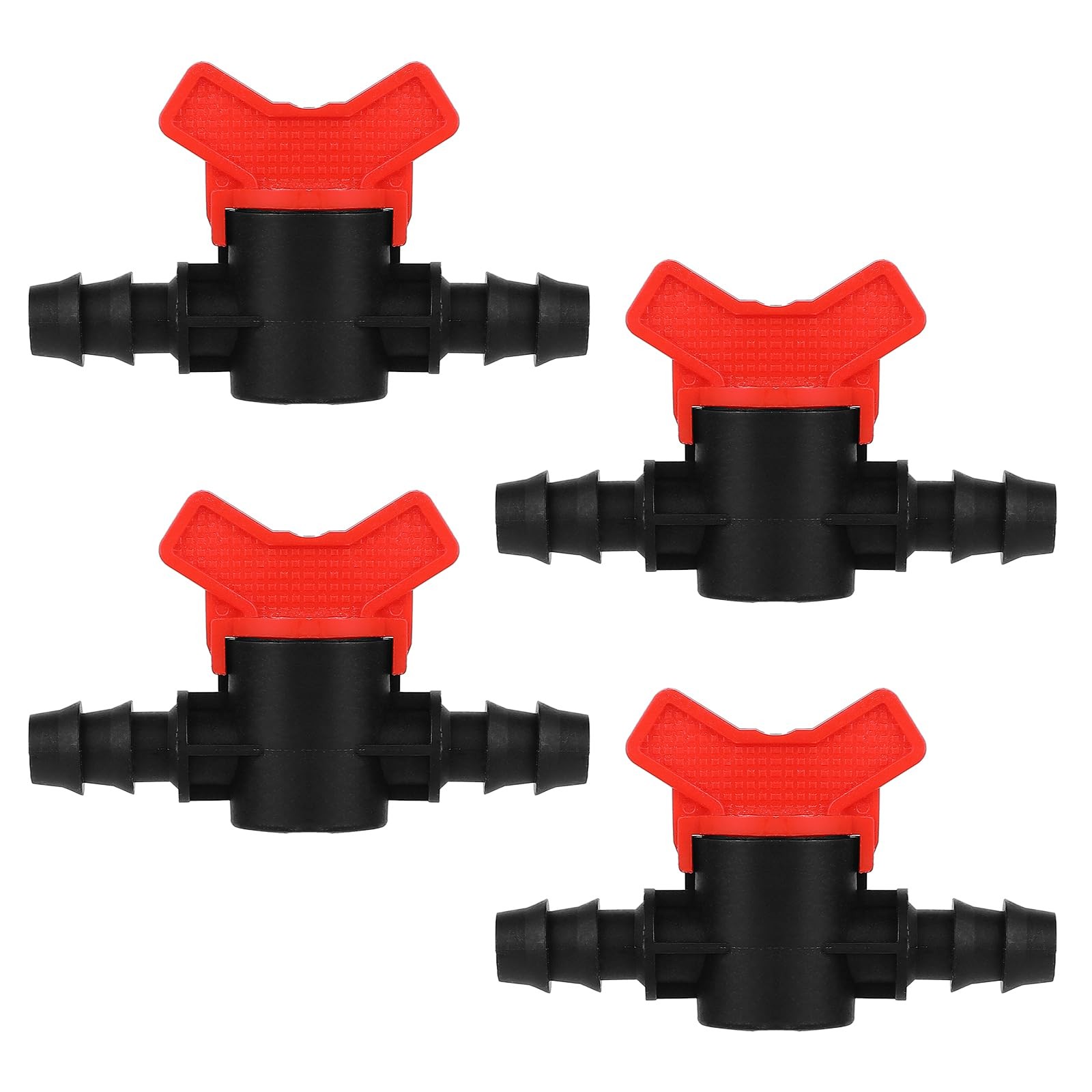 4PCS 3/8“ ID in Line Hose Barbed Ball Valve Shut-Off Switch with Hose Barb