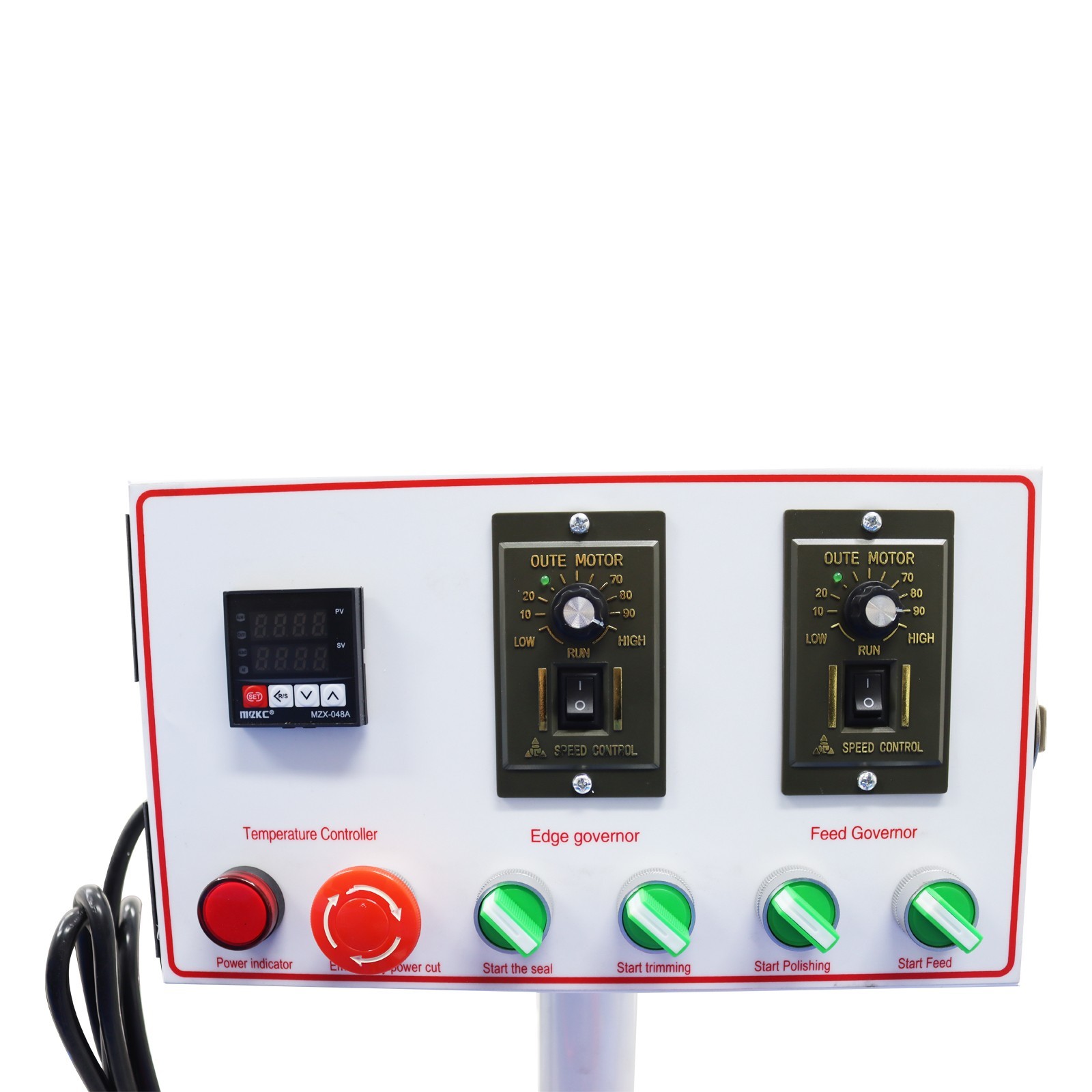 110V High Speed Straight Line Edge Banding Machine Double Gluing Trimming Polish