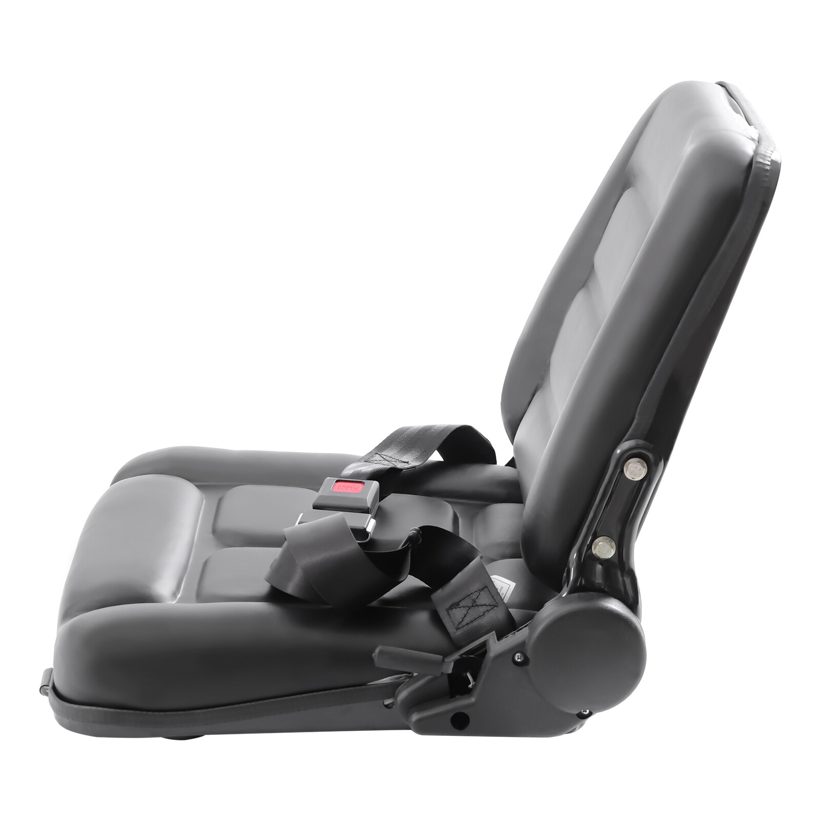 Black Universal Forklift Seat Fits For Clark Cat Hyster Yale Toyota Mitsubishi