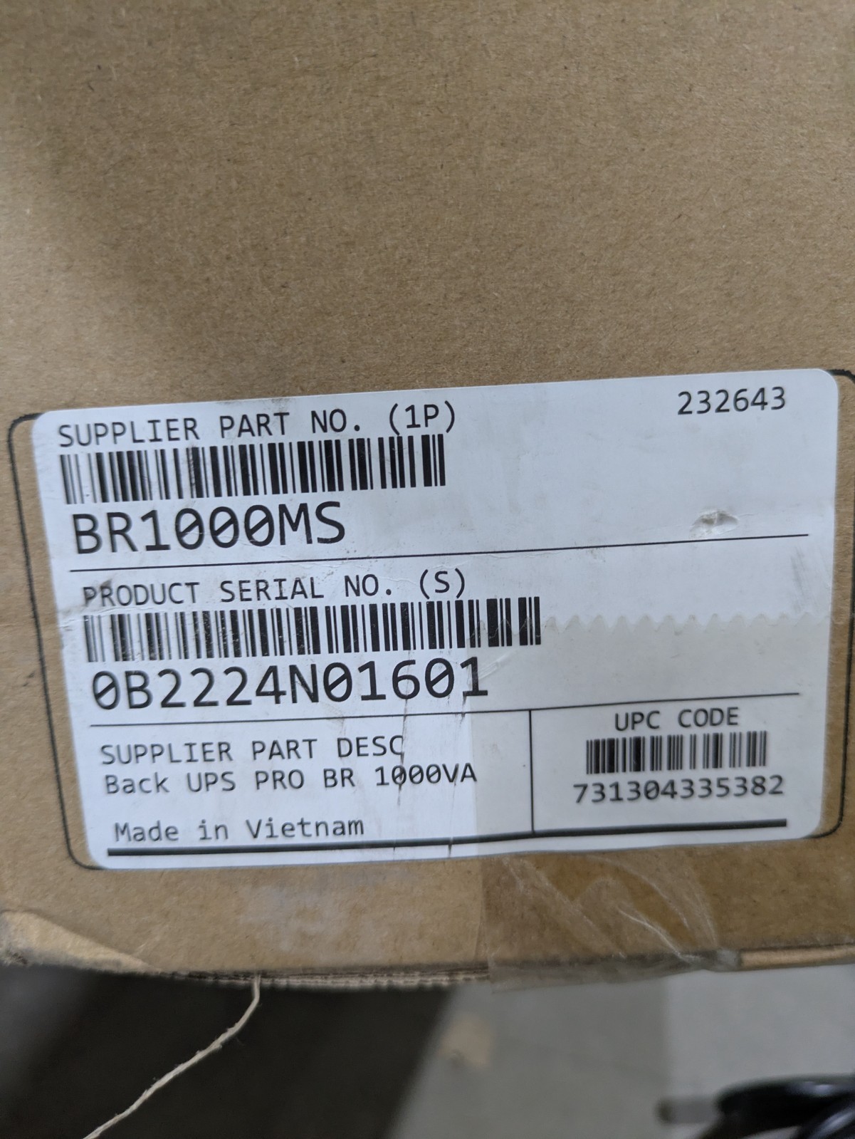 APC Schneider Electric BR1000MS Back-UPS Pro 1000VA 600W Sine Wave Tower UPS