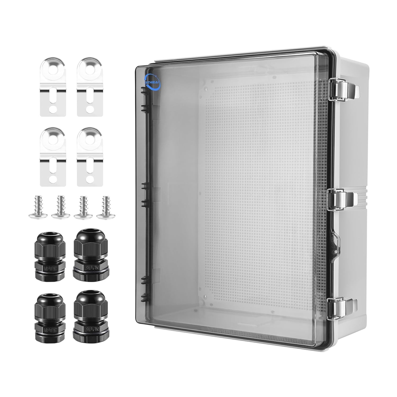 Waterproof Outdoor IP67 Junction Box(20.1″x16.1″x7.9″) with Mounting Plate, H…