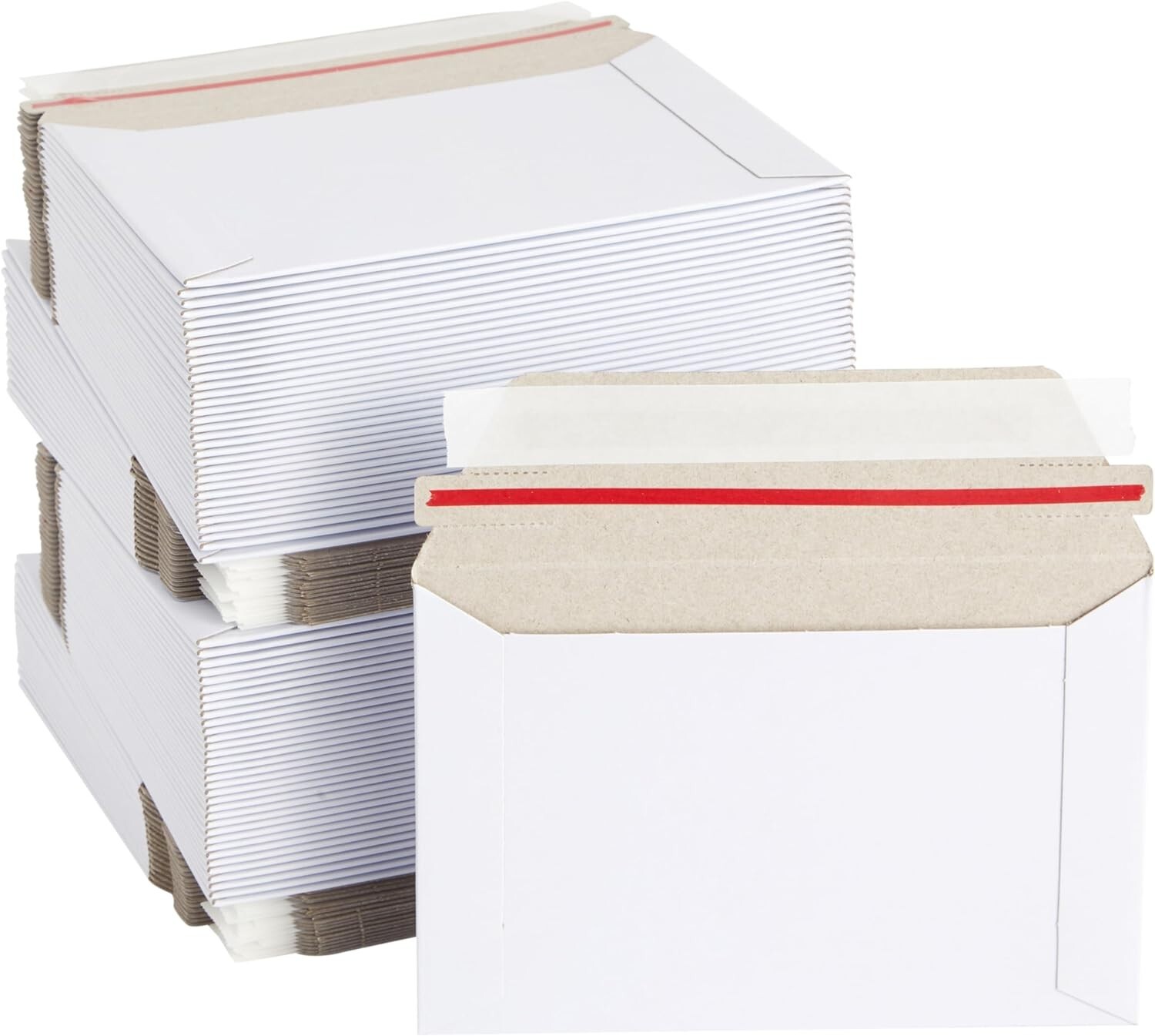 50- 6.5 x 4.5 PROLINE RIGID PHOTO SHIPPING FLATS CARDBOARD ENVELOPE MAILERS