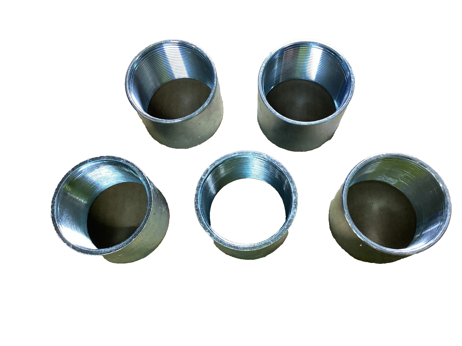 2″ Rigid Metal Conduit (RMC) Threaded Couplings Galvanized Steel Lot of 5